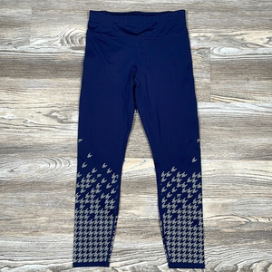 Fabletics Navy Blue Houndstooth Athleisure Leggings Women's Size‎ Medium